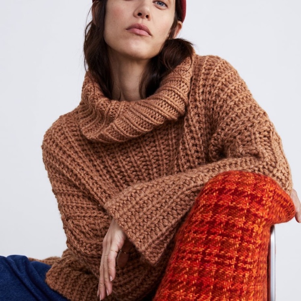 Zara Camel oversized sweater - Picture 8 of 14